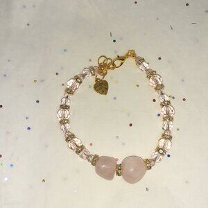 Pink and Gold Jewelry Set
